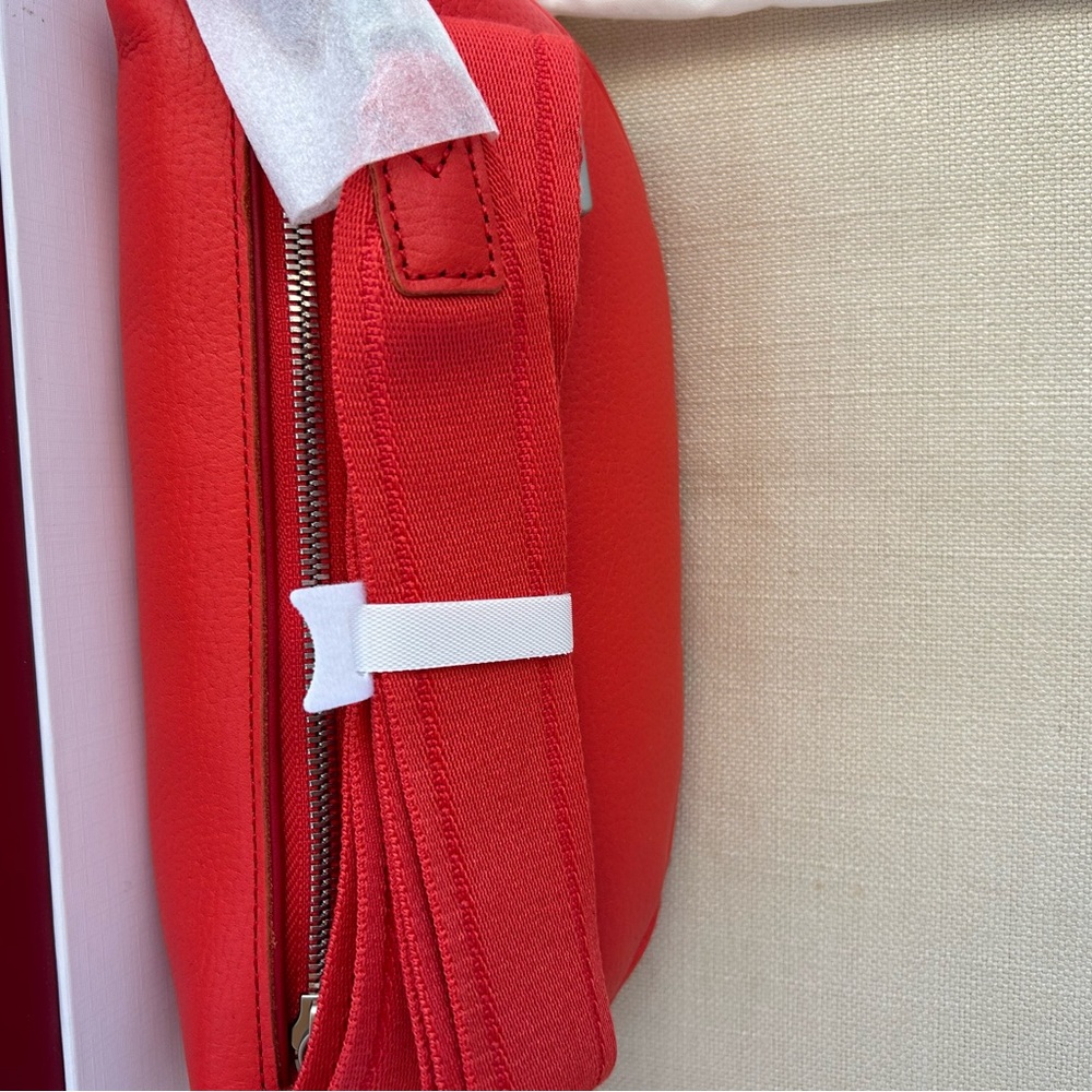 Hammitt Brand New Charles Crossbody Bag Lighthouse Red/ Brushed Silver/ Medium - Picture 6 of 11